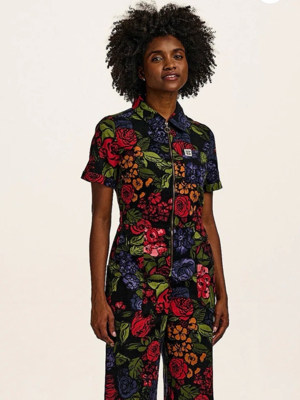 Lucy & Yak Ragan Cotton Jumpsuit - Maria Print